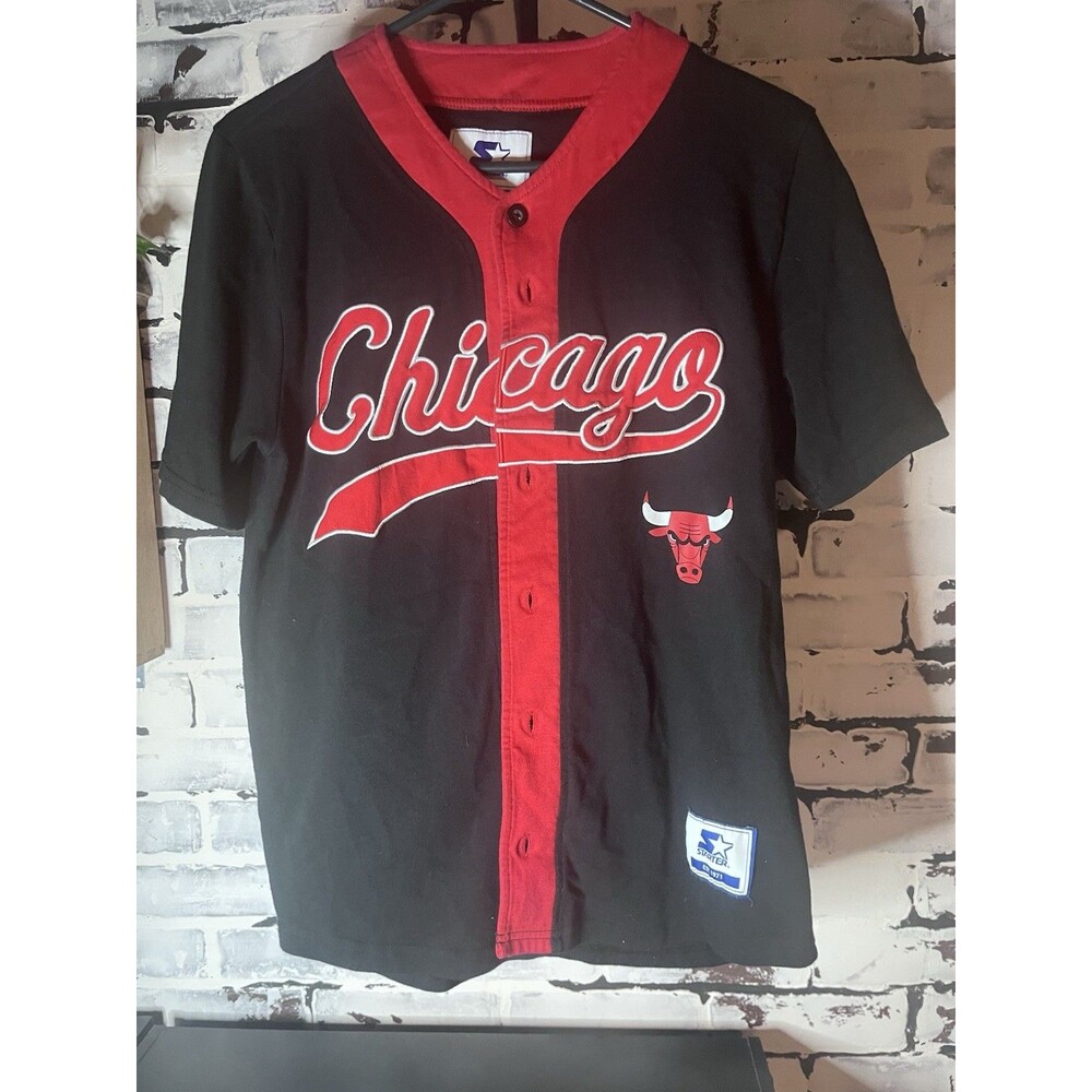 Chicago Bulls T-Shirt Kids Small Red NBA Basketball Graphic Tee Starter